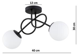 Brilagi - Přisazený lustr MILO 2xE27/60W/230V černá