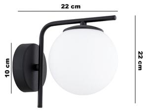 Brilagi - Nástěnná lampa MILO 1xE27/60W/230V černá