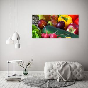 Foto obraz skleněný horizontální Ovoce a zelenina osh-80504803
