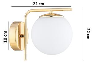 Brilagi - Nástěnná lampa MILO 1xE27/60W/230V zlatá