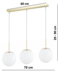 Brilagi - Lustr na lanku MILO 3xE27/60W/230V zlatá