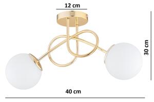 Brilagi - Přisazený lustr MILO 2xE27/60W/230V zlatá