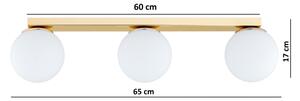 Brilagi - Bodové svítidlo MILO 3xE27/60W/230V zlatá