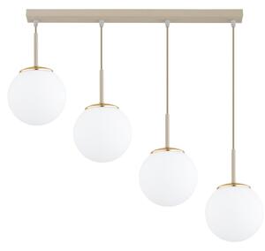 Brilagi - Lustr na lanku MILO 4xE27/60W/230V béžová/zlatá