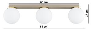 Brilagi - Bodové svítidlo MILO 3xE27/60W/230V béžová/zlatá