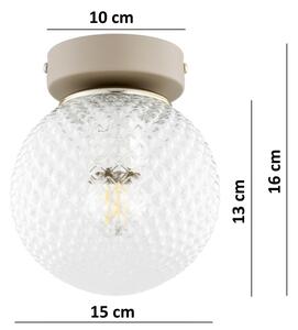 Brilagi - Bodové svítidlo STELLA 1xE27/60W/230V béžová/zlatá