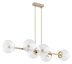 Brilagi - Lustr na lanku STELLA 6xE27/60W/230V béžová/zlatá
