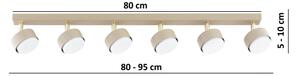 Brilagi - LED Bodové svítidlo MONO 6xGX53/30W/230V béžová/zlatá