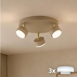 Brilagi - LED Bodové svítidlo MONO 3xGX53/30W/230V béžová/zlatá
