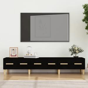 TV skříňka černá 150 x 34,5 x 30 cm kompozitní dřevo