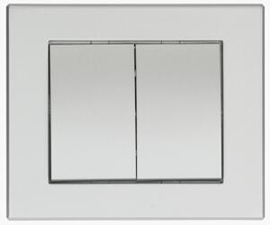 Abex Lustrový vypínač Onyx - stříbrný WP-2O/SR