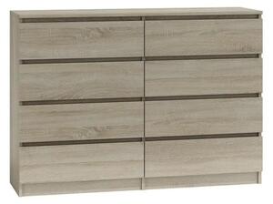 Topeshop M8 140 SONOMA, Dub, 8 zásuvka/zásuvek, Dřevotřískové desky, Jednobarevný, Moderní, Dřevotřískové desky
