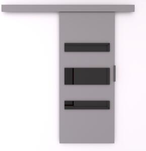 Posuvné dveře DESIO 76 x 205 bílá černá Laocbel
