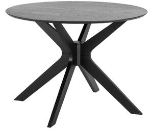 Scandi Černý dubový jídelní stůl Luella 105 cm