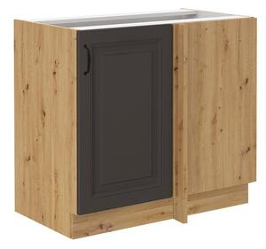 Dolní kuchyňská skříňka Retroline 105 ND 1F BB, Barva: dub artisan + grafit 5903211144929