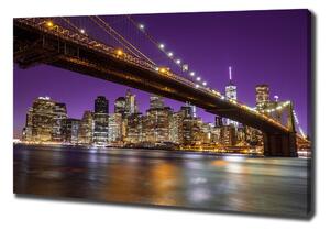 Foto obraz na plátně Manhattan noc oc-81069964