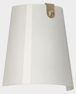 Il Fanale 287.04.OOB Bell, nástěnné svítidlo v kombinaci antické mosazi a bílého skla, 1x15W LED E27, výška 21cm