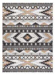 Hans Home | Kusový koberec Cooper Sisal Aztec 22235 ecru/black – na ven i na doma