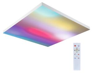 Paulmann 79906 Velora, bílý subtilní stropní LED panel Rainbow dynamic RGBW, 31W LED 3000-6500K, 59x59cm, dálkové ovládání