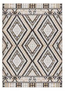 Hans Home | Kusový koberec Cooper Sisal Aztec 22224 ecru/black – na ven i na doma