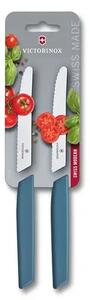 VICTORINOX Sada 2 ks nožů na rajčata Swiss Modern 11 cm modrá