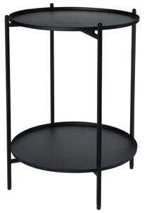 H&S Collection Ambiance Odkládací stolek kovový 50,5 cm černý