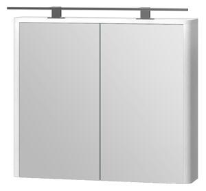 Kingsbath Livorno Structure White 80 zrcadlová skříňka do koupelny s LED osvětlením