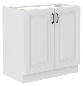 Kuchyňská skříňka pod dřez Retroline 80 ZL 2F BB, Barva: bílá, Dřez: ne 5903211145650