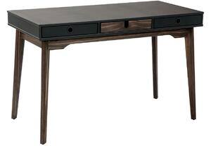 Antracitově šedý dřevěný psací stůl Marckeric Kiara 120 x 60 cm