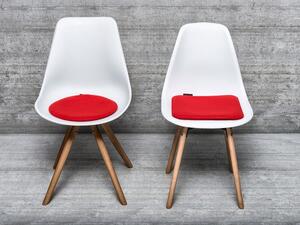 MAGMA Podsedák na židli Avaro, 4 kusy (červená, kulatá) (100247989005)