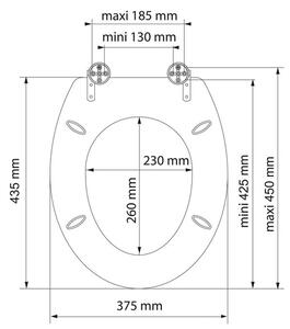Schütte Záchodové prkénko se zpomalovacím mechanismem (imitace tmavého dřeva) (100335885003)