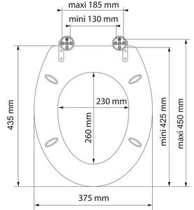 Schütte Záchodové prkénko se zpomalovacím mechanismem (Balance) (100335885002)