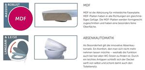 Schütte Záchodové prkénko se zpomalovacím mechanismem (imitace tmavého dřeva) (100335885003)