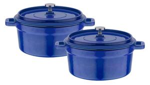 GSW Litinový hrnec / Forma na pečení / Rendlík, 2dílná sada (modrá, rendlík, 2dílná sada) (100320217008)