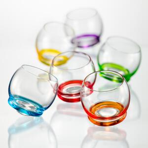 Crystalex univerzální barevné skleničky Crazy 390 ml 6 KS