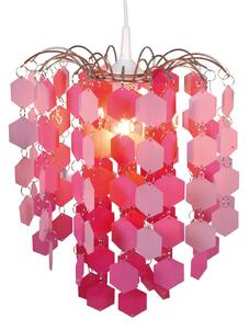 Závěsné světlo 6008519, růžové dekorační prvky