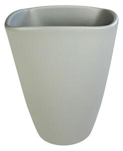 Váza keramická 14 cm STRUKTUR sv.šedá