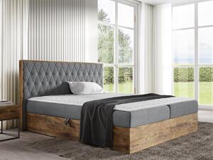 Kontinentální postel Madaris 6, Rozměr postele: 140x200, Barva:: dub lancelot + Faro 4 5903211211874