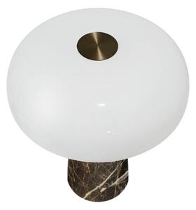DFTP by Nordlux LED stolní lampa na baterie Glossy mini, hnědý mramor, stmívatelné, stmívatelný, Hnědá / rez, Obývací pokoj / jídelna, Kámen, Moderní