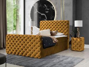Kontinentální postel Tigline Lux, Rozměr postele: 120x200, Barva:: Velluto 8 5903211224980