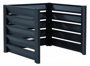 Kompostér Trestles KOMP1P přístavek 1100x1100x1000 mm, 960 l, antracitový KOMP1-9005-P