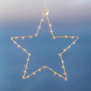 LED dekorativní hvězda Liva Star, zlatá, Ø 30 cm