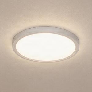 Lindby LED stropní svítidlo Pravin, Ø 30 cm, bílé, Bílá / opál, Obývací pokoj / jídelna, Plast, Moderní