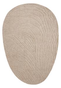 By-Boo Béžový vlněný koberec Pebble 190 x 290 cm