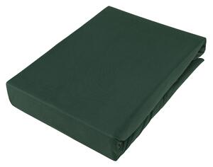 BOXSPRINGOVÉ PROSTĚRADLO, žerzej, tmavě zelená, 90/220 cm Novel - Prostěradla