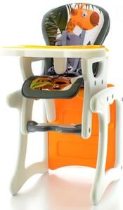 Euro Baby Jídelní stoleček 2v1 - Žirafa oranžová, K19 - -