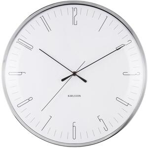 Time for home Bílé kulaté nástěnné hodiny Odonata 40 cm