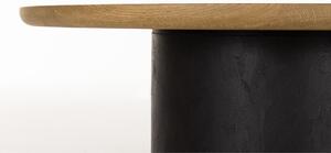 Dubový kulatý konferenční stolek Cioata Veneto 80 x 35 cm