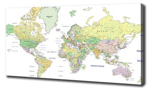 Foto obraz na plátně Mapa světa oc-82821483