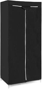 SONGMICS Šatní skříň, látková, černá, 75x160 cm